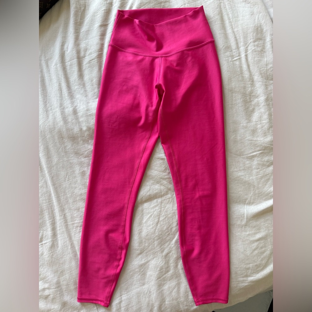 Alo Pink 7/8 High-Waist Airlift Leggings Size S